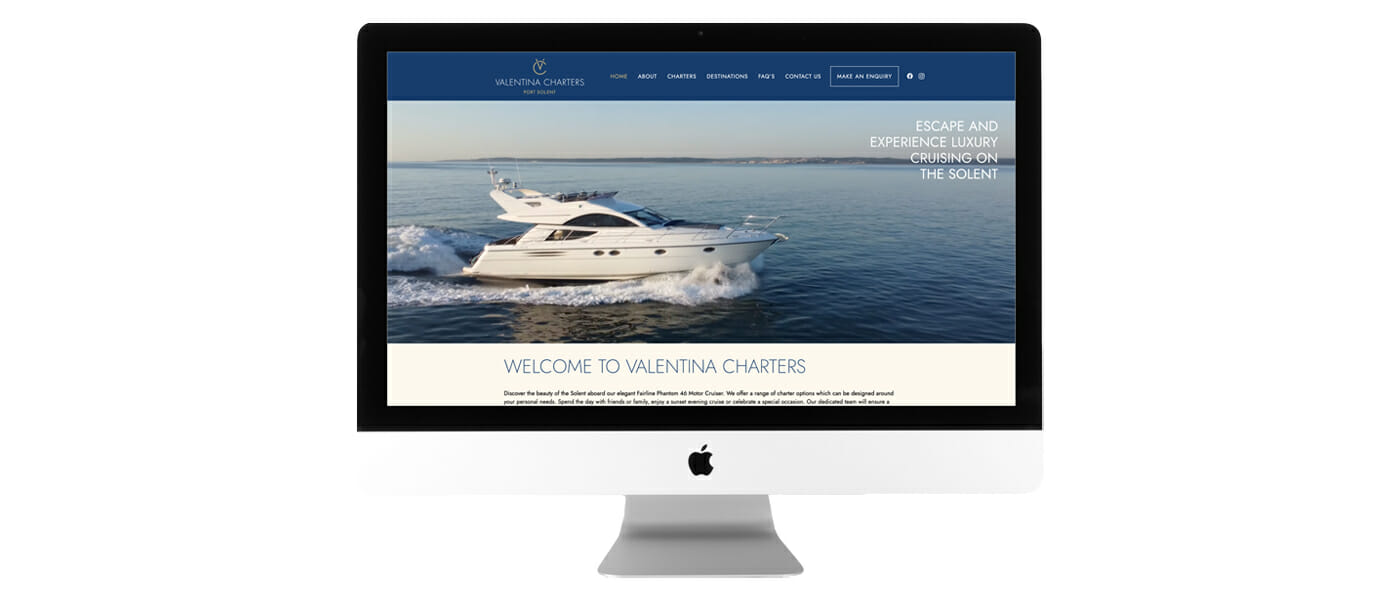 Valentina Stylish Yacht Charter Website