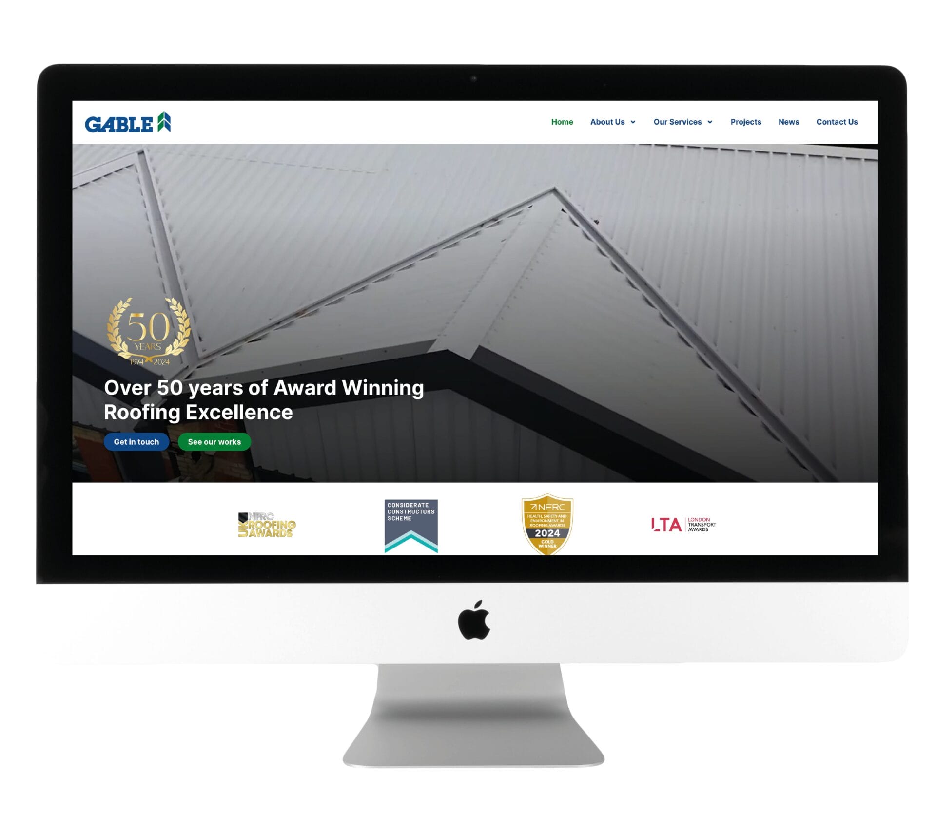 Gable Website Mockup