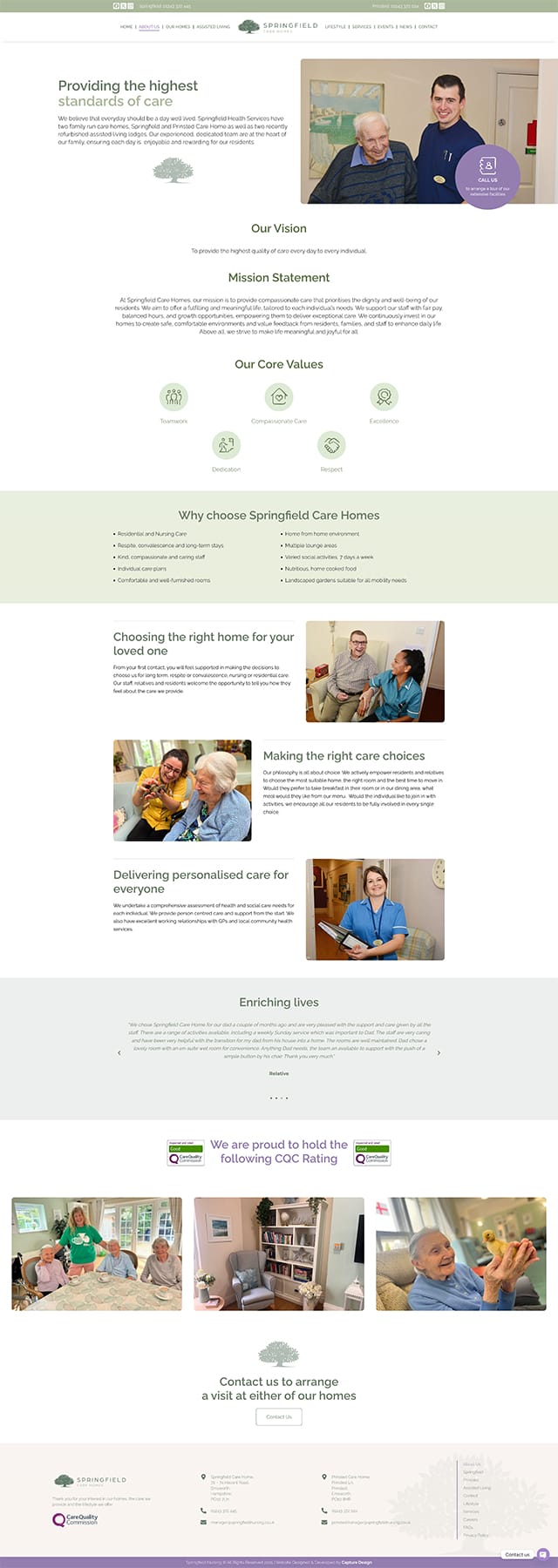 Springfield About Us Page