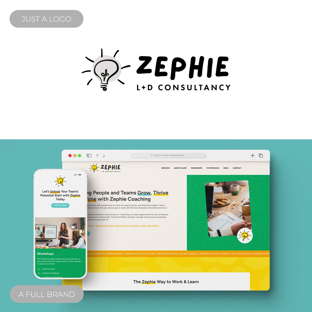Zephie Branding and Website