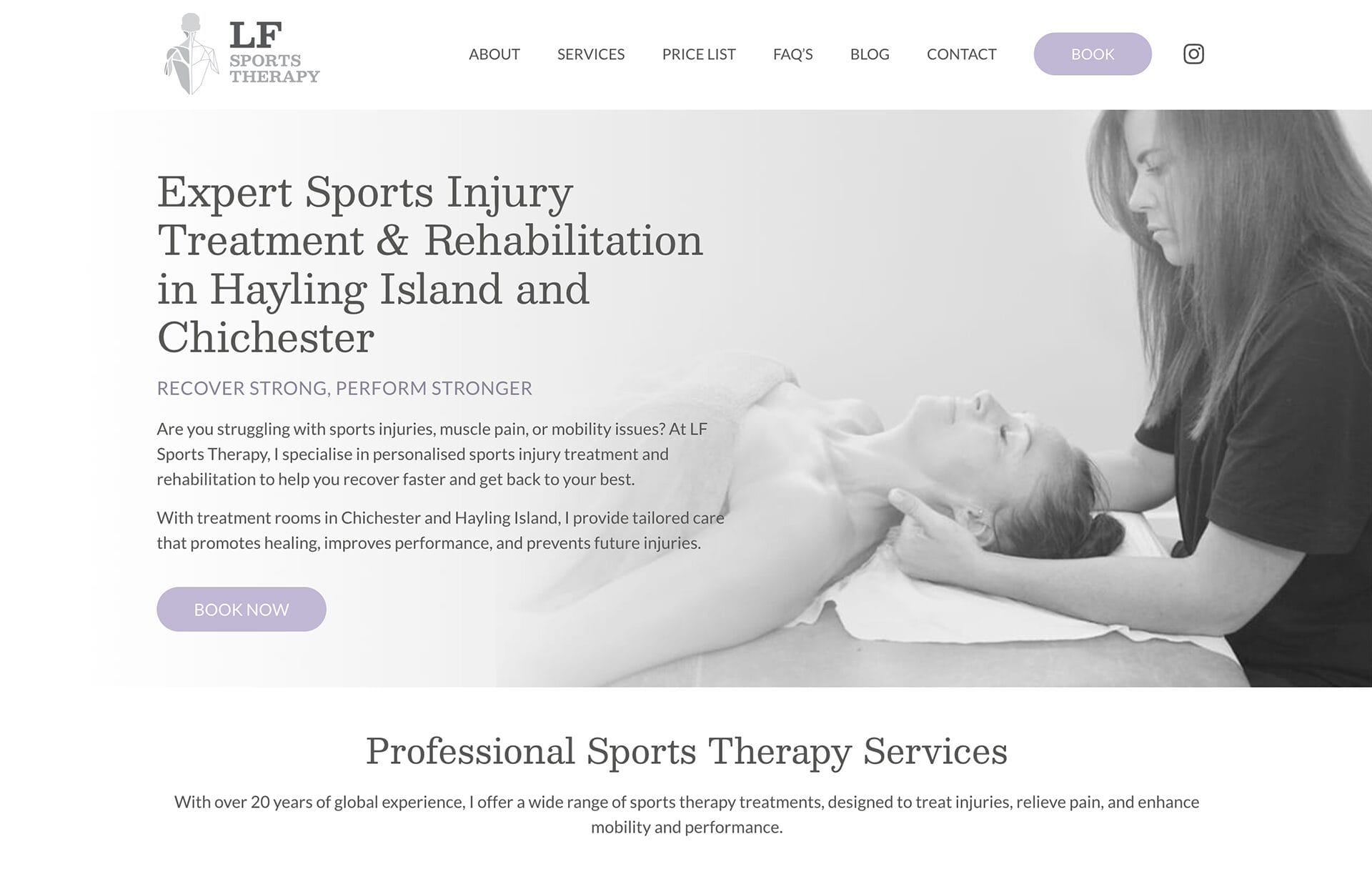 Sports Injury Treatment Website